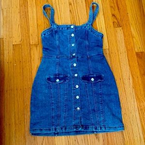 Denim Corduroy button down dress